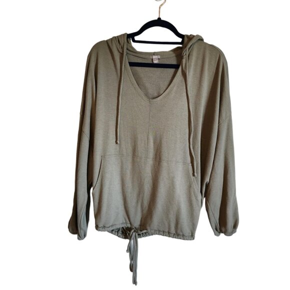 aerie Tops - Aerie Hooded sweatshirt with tie waist